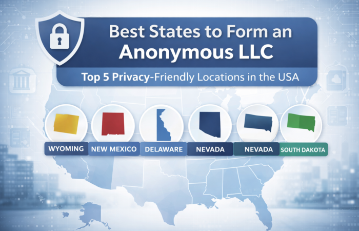 Top 5 privacy friendly states to form an Anonymous LLC in the United States