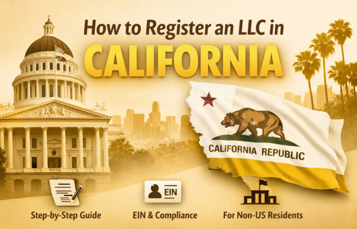 How to register an LLC in California step-by-step guide for non-US residents with EIN and compliance process
